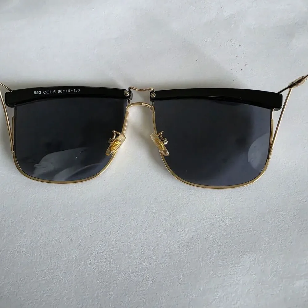 Designer Inspired So Electric 26 HHD 58 Black & Gold Frame Sunglasses